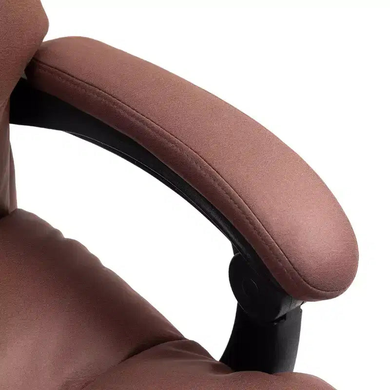 Sedia da ufficio massaggiante con vibrazione, schienale reclinabile, poggiapiedi, sedia da computer comoda in microfibra