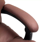 Sedia da ufficio massaggiante con vibrazione, schienale reclinabile, poggiapiedi, sedia da computer comoda in microfibra