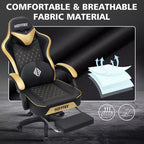 Sedia da Gaming per Massaggi in Pelle Sedia Ergonomica da Ufficio per PC con Poggiapiedi e Regolabile