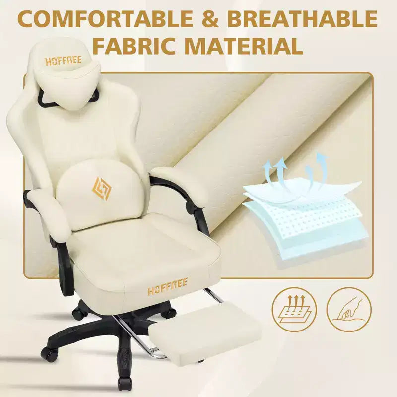 Sedia da Gaming per Massaggi in Pelle Sedia Ergonomica da Ufficio per PC con Poggiapiedi e Regolabile