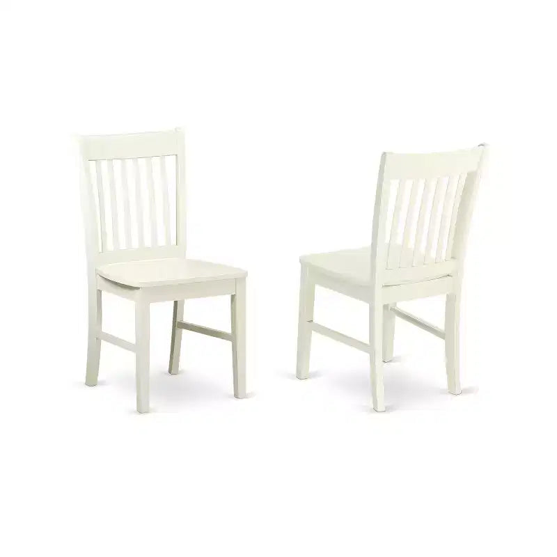 Set da tavolo da pranzo moderno di 6 pezzi bianco lino