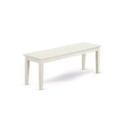 Set da tavolo da pranzo moderno di 6 pezzi bianco lino