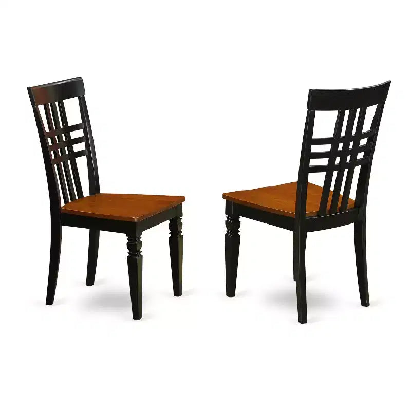 Set Sala da Pranzo 5 Pezzi Tavolo Rettangolare con Sedie Nero Ciliegia