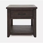 Jofran,Madison County Rustic Reclaimed Pine Farmhouse Harris End Table