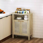 Credenza Buffet con Mobile Contenitore, Mobile Accento Moderno con Scaffale Regolabile Mobile Bar