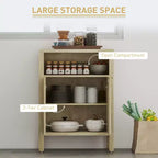 Credenza Buffet con Mobile Contenitore, Mobile Accento Moderno con Scaffale Regolabile Mobile Bar