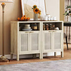 Credenza Buffet con Mobile Contenitore, Mobile Accento Moderno con Scaffale Regolabile Mobile Bar