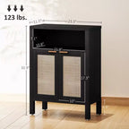 Credenza Buffet con Mobile Contenitore, Mobile Accento Moderno con Scaffale Regolabile Mobile Bar