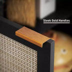 Credenza Buffet con Mobile Contenitore, Mobile Accento Moderno con Scaffale Regolabile Mobile Bar