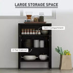 Credenza Buffet con Mobile Contenitore, Mobile Accento Moderno con Scaffale Regolabile Mobile Bar