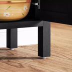 Credenza Buffet con Mobile Contenitore, Mobile Accento Moderno con Scaffale Regolabile Mobile Bar