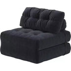 Divano letto pieghevole, Futon convertibile in poltrona letto, Futon trasformabile, Materasso pieghevole con supporto per la schiena, Divano pieghevole portatile, Singolo