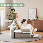Divano letto pieghevole, Futon convertibile in poltrona letto, Futon trasformabile, Materasso pieghevole con supporto per la schiena, Divano pieghevole portatile, Singolo