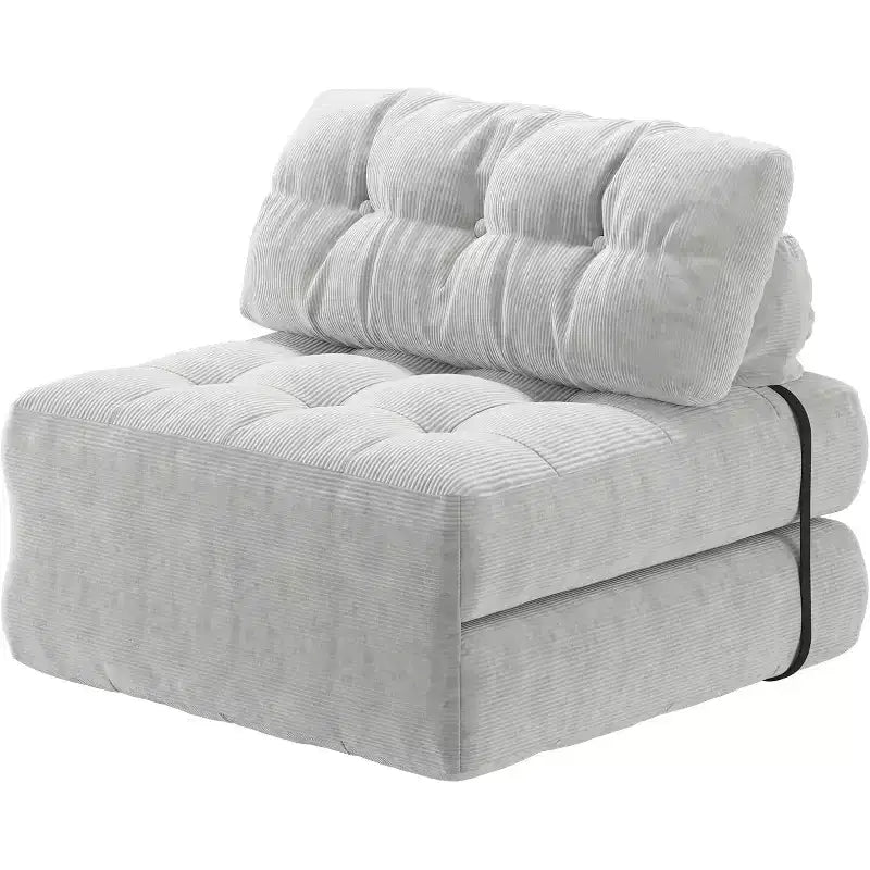 Divano letto pieghevole, Futon convertibile in poltrona letto, Futon trasformabile, Materasso pieghevole con supporto per la schiena, Divano pieghevole portatile, Singolo