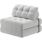 Divano letto pieghevole, Futon convertibile in poltrona letto, Futon trasformabile, Materasso pieghevole con supporto per la schiena, Divano pieghevole portatile, Singolo