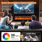 Inserto da Parete per Camino Elettrico da 72 pollici, Camino a Incasso a Parete con 12 Colori Fiamma e Doppia Potenza di Riscaldamento 750w/1500w, Camino Intelligente con Controllo Vocale