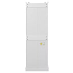 Mobiletto da Bagno Indipendente con Cassetto, Ripiani Regolabili, Ante con Cerniere Ammortizzate, Finitura Verniciata Durevole, Bianco - ModernLuxe