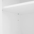 Mobiletto da Bagno Indipendente con Cassetto, Ripiani Regolabili, Ante con Cerniere Ammortizzate, Finitura Verniciata Durevole, Bianco - ModernLuxe