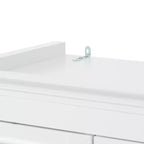 Mobiletto da Bagno Indipendente con Cassetto, Ripiani Regolabili, Ante con Cerniere Ammortizzate, Finitura Verniciata Durevole, Bianco - ModernLuxe