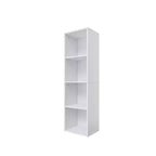Libreria Etagere in legno alta 41,93 pollici con 4 ripiani regolabili