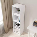 Libreria Etagere in legno alta 41,93 pollici con 4 ripiani regolabili