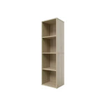 Libreria Etagere in legno alta 41,93 pollici con 4 ripiani regolabili
