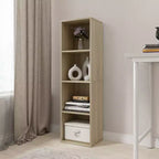 Libreria Etagere in legno alta 41,93 pollici con 4 ripiani regolabili