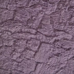 Sedia da Ufficio in Pelliccia Sintetica di Coniglio - Base in Metallo, Girevole Regolabile, Sedia da Toilette, Viola