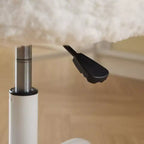 Sedia da Ufficio in Pelliccia Sintetica di Coniglio - Base in Metallo, Girevole Regolabile, Sedia da Toilette, Viola