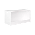 Contenitore Portagiochi Aperto per Bambini, Cesta Contenitore in Legno, Grande Spazio - Bianco