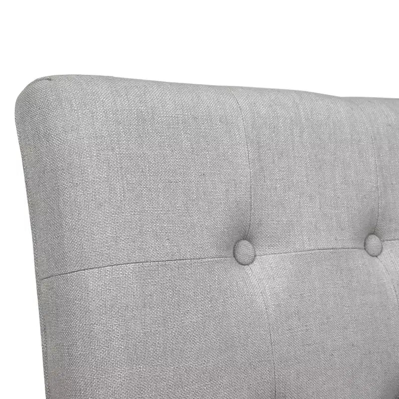 Set di 2 Sgabelli da bar Pritzker ad altezza bancone, bianco antico: Borchie, Rivestimento in Lino - HOMES: Inside + Out