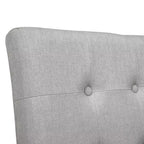 Set di 2 Sgabelli da bar Pritzker ad altezza bancone, bianco antico: Borchie, Rivestimento in Lino - HOMES: Inside + Out