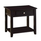 22" Malachi Accent Table Black - Acme Furniture: Lift Top, Storage, Tapered Legs, Shelf