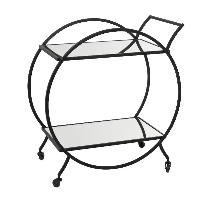 Contemporary Glam Metal Bar Cart - Olivia & May