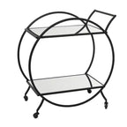 Contemporary Glam Metal Bar Cart - Olivia & May