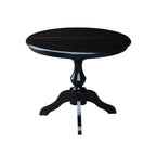 Tavolo da pranzo con piedistallo tondo 36 Kent con prolunga 12 - International Concepts