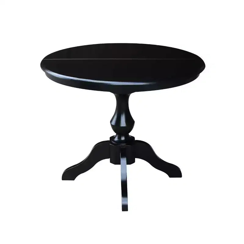 Tavolo da pranzo con piedistallo tondo 36 Kent con prolunga 12 - International Concepts